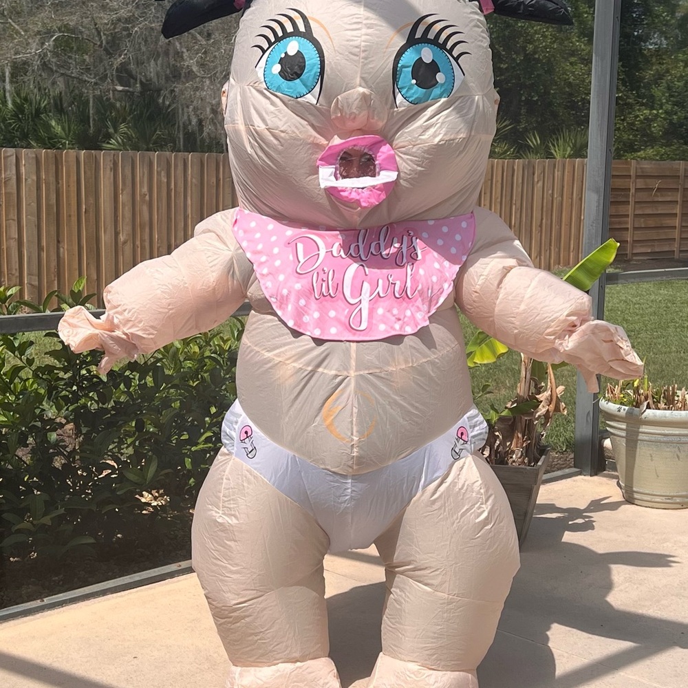 Rubies Inflatable Baby Costume Pink